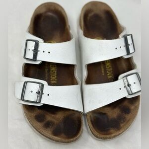 Birkenstock Arizona White Sandals Size 36